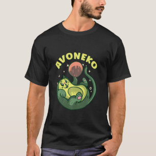Avoneko, Vegan Food Lovers Japanese Avocado Cat T-Shirt