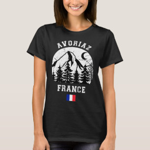 Avoriaz France Alps Ski Resort Alpine Skiing Frenc T-Shirt
