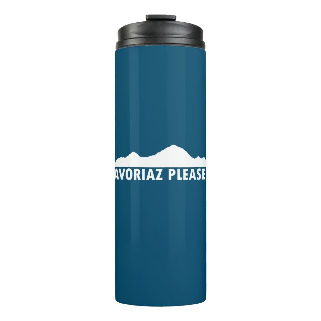 Avoriaz France Please Thermal Tumbler (Front)