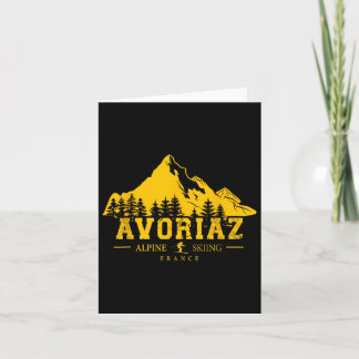 Avoriaz France Ski Resort Alpine Skiing French Alp Card