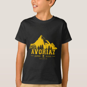 Avoriaz France Ski Resort Alpine Skiing French Alp T-Shirt