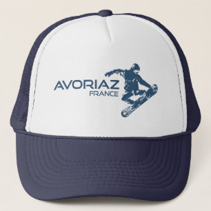 Avoriaz France Snowboarder Trucker Hat