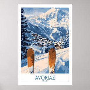 Avoriaz Ski Poster France Print 1