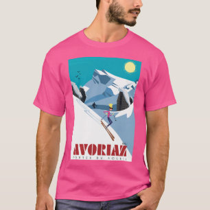 Avoriaz Ski Poster T-Shirt
