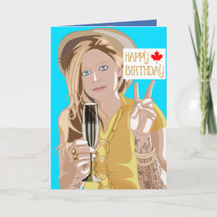 Avril Lavigne Birthday Card. Card