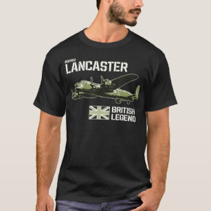 Avro Lancaster Bomber Aircraft RAF Plane British L T-Shirt