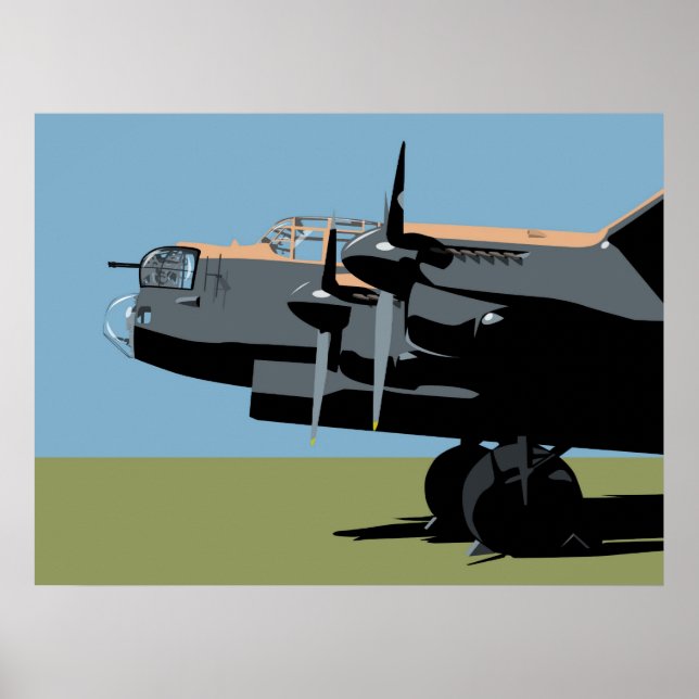 Avro Lancaster Bomber Poster (Front)