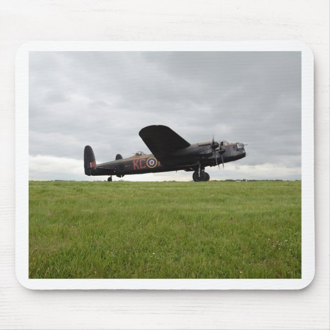 Avro Lancaster On The Field Mouse Mat (Front)