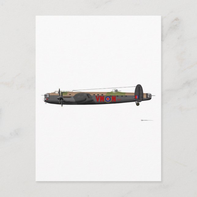 Avro Lancaster Postcard (Front)