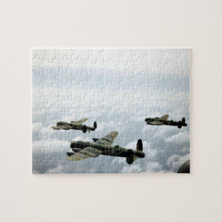 Avro Lancaster - Vintage Aviation Photograph Jigsaw Puzzle