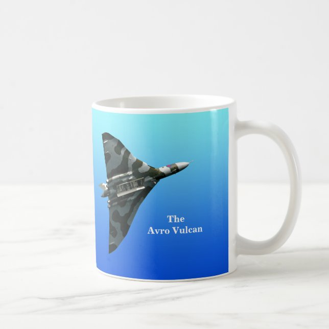 Avro Vulcan Bomber with your monogram Coffee Mug (Right)