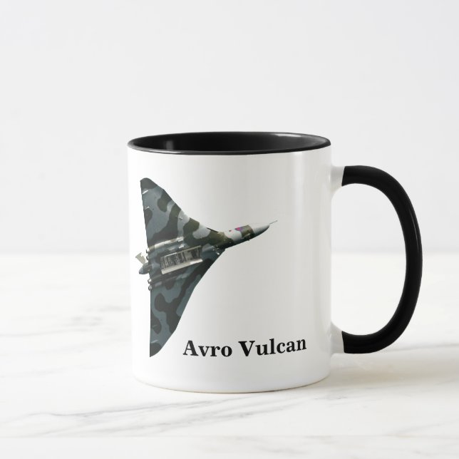 Avro Vulcan Bomber with your monogram Mug (Right)