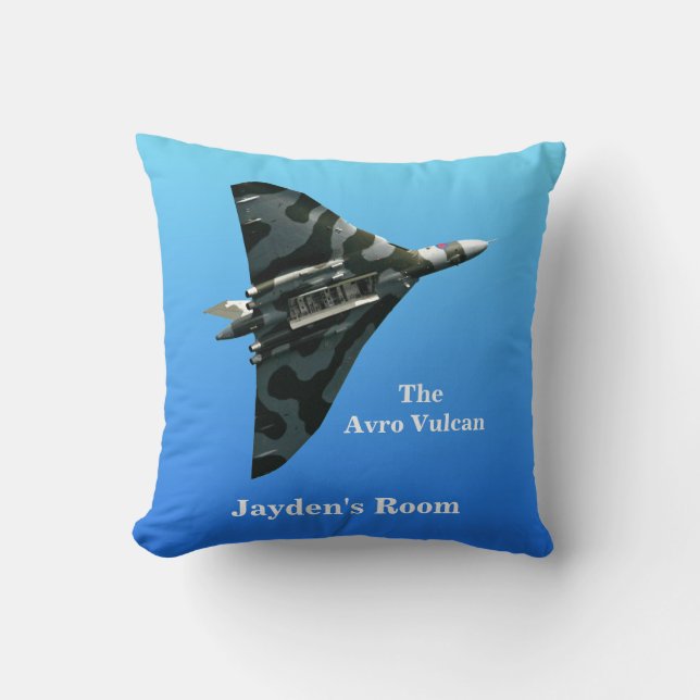 Avro Vulcan Delta Wing Bomber personalised Cushion (Front)