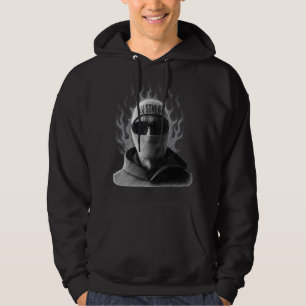 AVSTYLE Dark Flame Masked Streetwear Design – Bold Hoodie