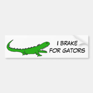 AW- Brake for Gators Bumper Sticker