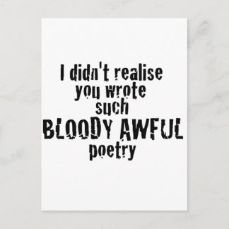 Aw, Give Us Yer Money! Postcard