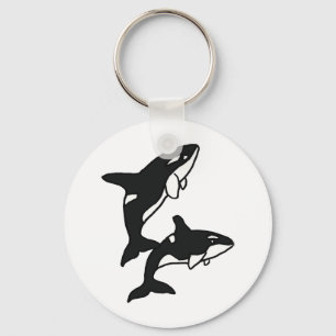 AW- Leaping Killer Whales Key Ring
