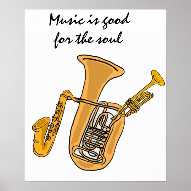 AW- Music is good for the soul poster (Front)