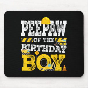 Aw Of The Birthday Boy Matching Family Constructio Mouse Mat