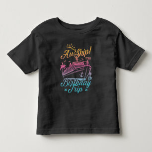 Aw Ship Custom Birthday Cruise Group Matching Toddler T-Shirt
