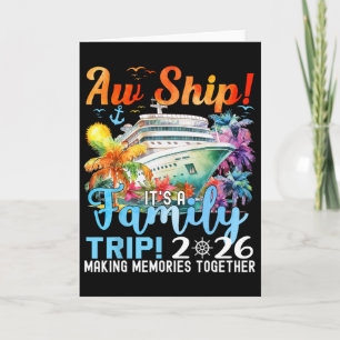 Aw Ship Fun Family Trip 2026 Summer Matching Famil Card