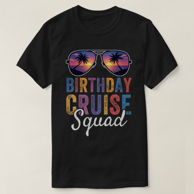 Aw Ship It's A Birthday Trip 2025 Funny T-Shirt (Design Front)