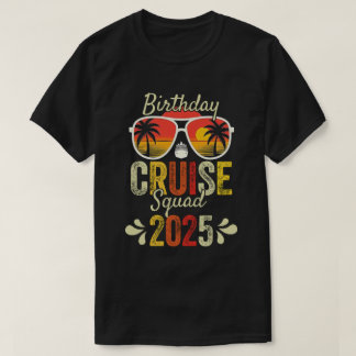 Aw Ship It's A Birthday Trip 2025 Funny T-Shirt