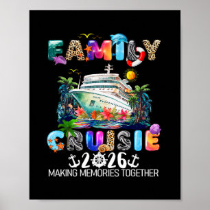 Aw Ship It's A Family Trip 2026 Family Cruise Ship Poster