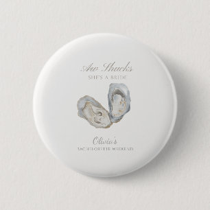 Aw shucks she’s a bride bachelorette 6 cm round badge