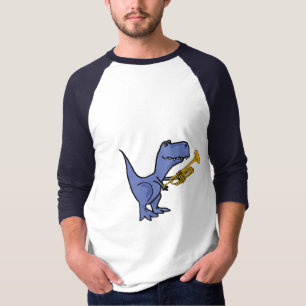 AW- T-Rex Dinosaur Playing the Trumpet Shirt