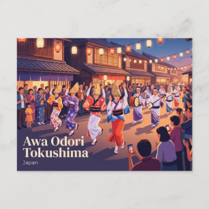Awa Odori Festival, Tokushima, Japan Postcard