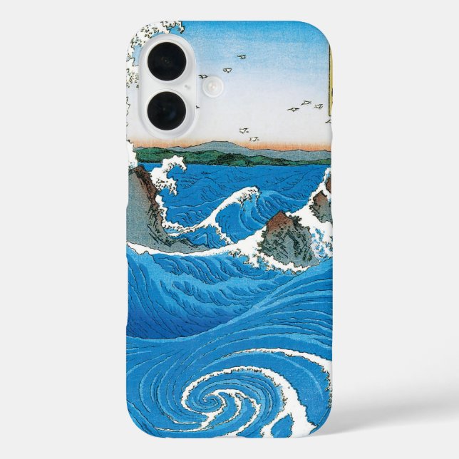 Awa Province, Naruto Whirlpools by Ando Hiroshige Case-Mate iPhone Case (Back)
