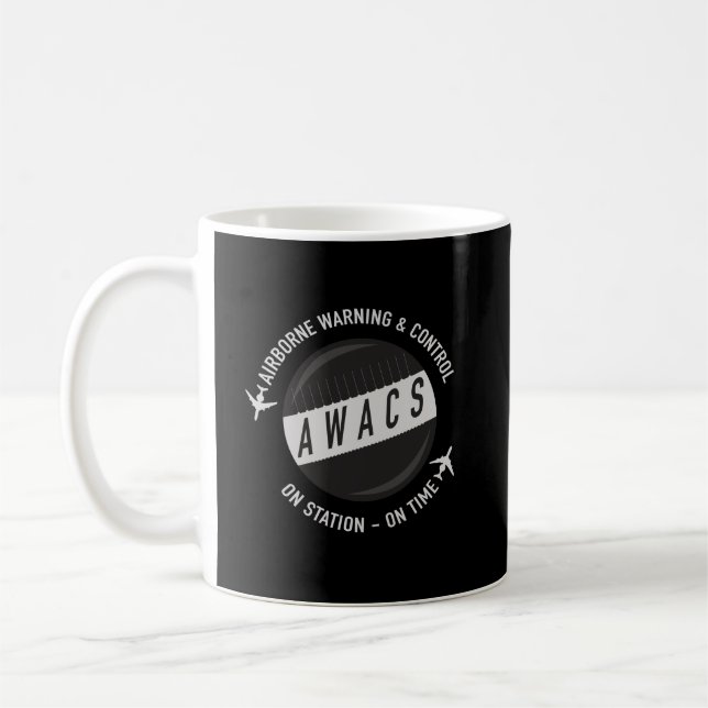 AWACS On Station On Time Coffee Mug (Left)