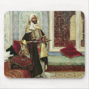 Awaiting an Audience (oil on panel) Mouse Mat