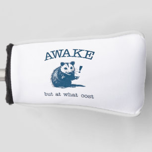 Awake But at What Coast Opposum Possum Retro Golf Head Cover