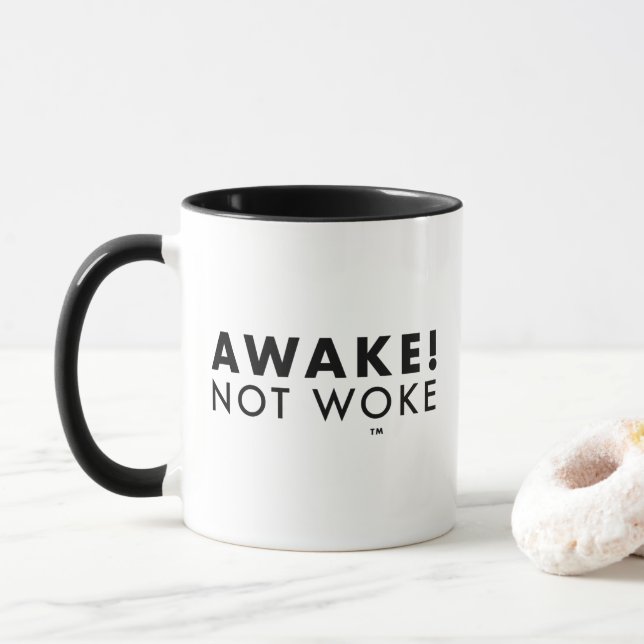 Awake! Not Woke™ LOGO Combo Mug (With Donut)