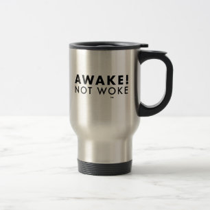 Awake! Not Woke™ LOGO Stainless Steel Travel Mug