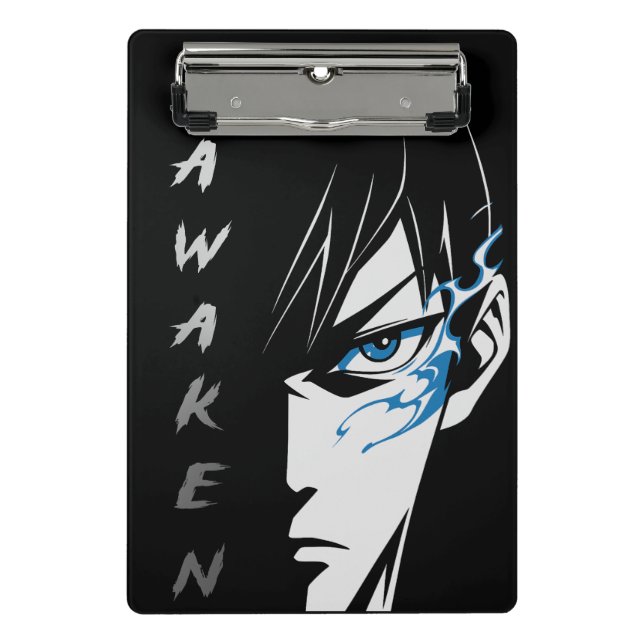 AWAKEN – Half Face Anime  Mini Clipboard (Front)