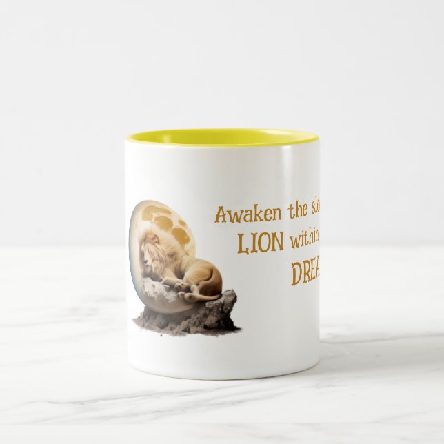 Awaken the sleeping lion within dreams - Cute Cup (Center)