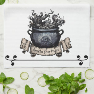 Awaken Your Power Cauldron Tea Towel