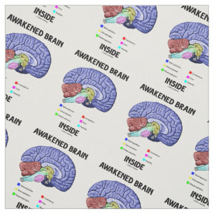 Awakened Brain Inside Brain Anatomy Geek Humour Fabric
