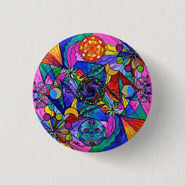 "Awakened Poet" 1¼ Inch Button (Front)