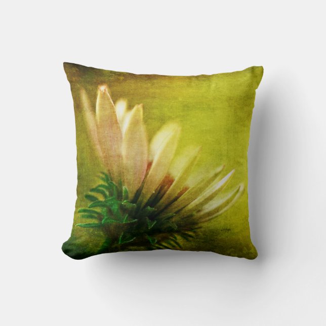 Awakening Floral Pillow by Lois Bryan (Front)