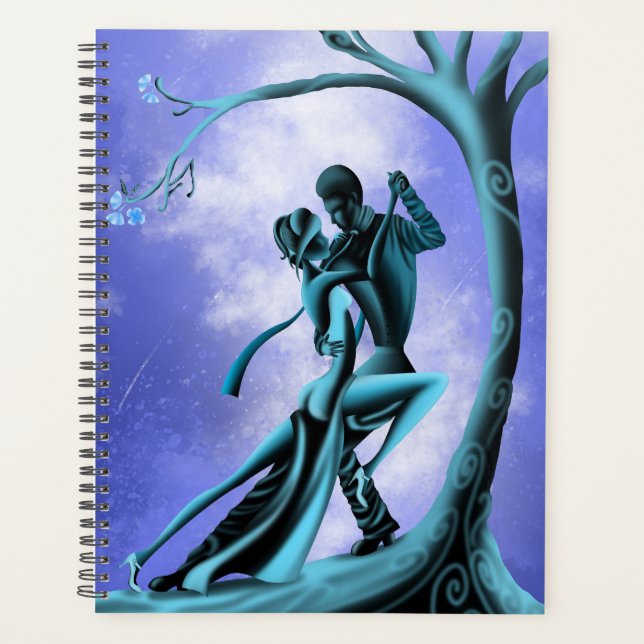 Awakening Moon" – Romantic Dance Fantasy Art  Planner (Front)