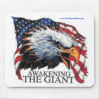 awaking, www.freedomsfirst.org mouse mat