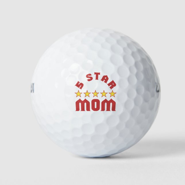 Award 5 Star Mum Golf Balls (Front)