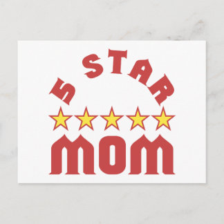 Award 5 Star Mum Postcard