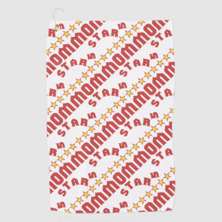 Award 5 Star Mum Tiled Golf Towel