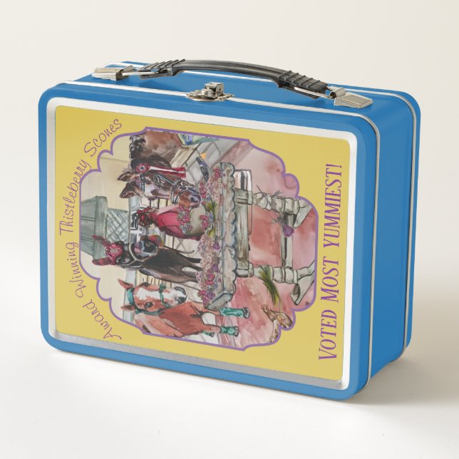 AWARD BUTTON FOR BAKED GOODS  METAL LUNCH BOX (Front)