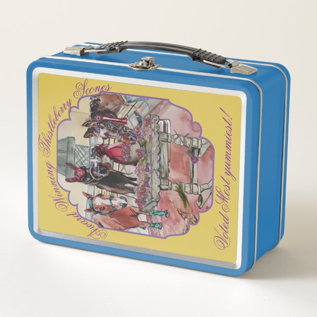 AWARD BUTTON FOR BAKED GOODS  METAL LUNCH BOX (Front)
